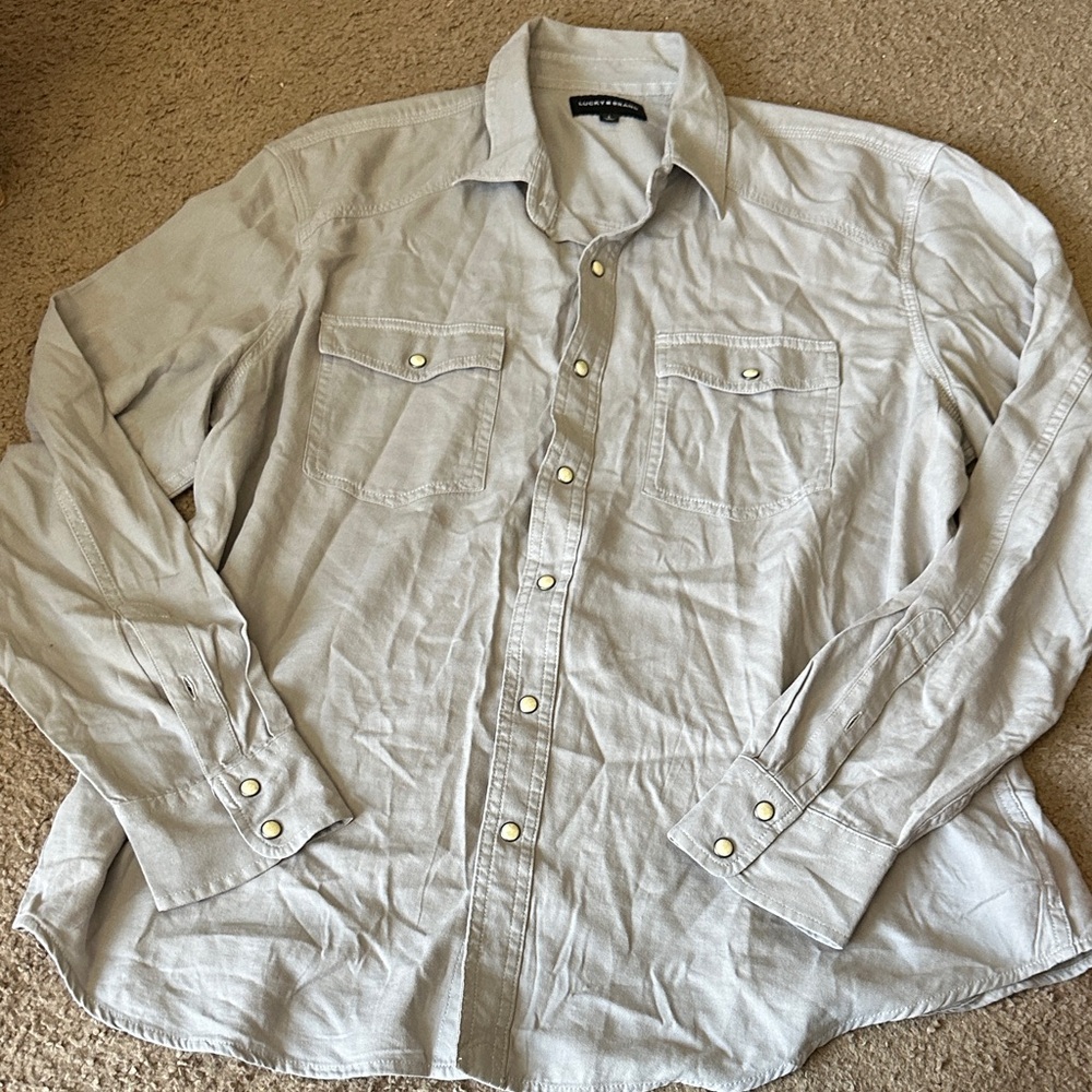 Lucky Brand Light Gray Shirt